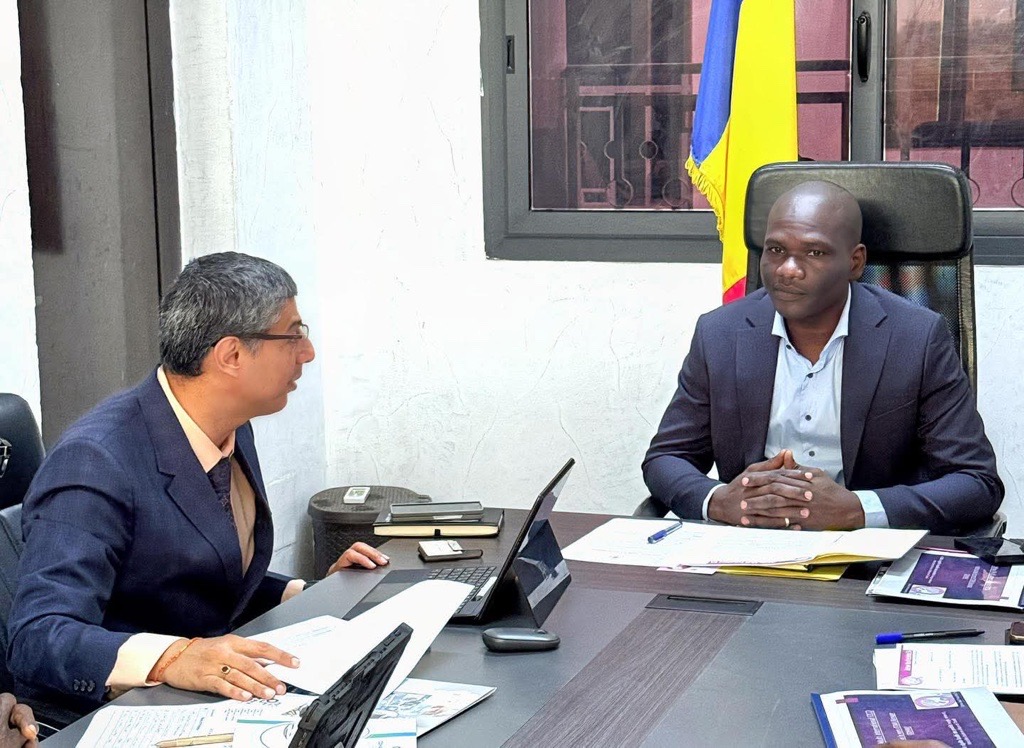 Mr. Nilesh KATARMAL CEO of Odhav Multi Industries met with the Minister of Commerce and Industry of Chad Mr. GUIBOLO FANGA Mathieu
